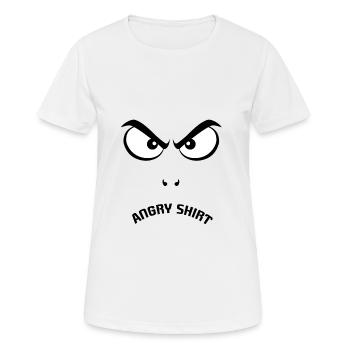 Böser Blick - Frauen T-Shirt atmungsaktiv - Weiß - Vorne - AI Model Female 172 dark (172cm)