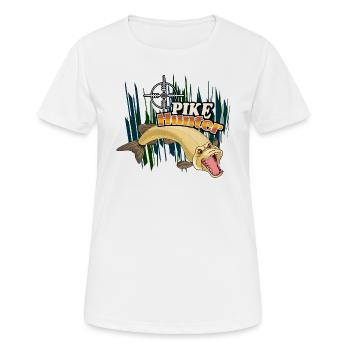 Brochet - T-shirt respirant Femme - blanc - Devant - AI Model Female 172 dark (172cm)