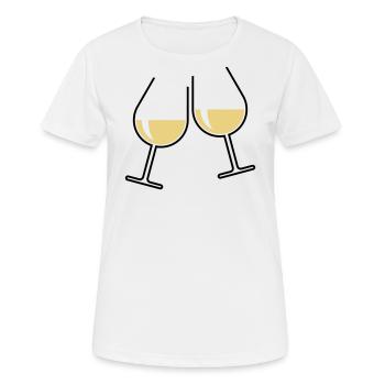 XZtwo Cadeaux populaires (bicolore) - T-shirt respirant Femme - blanc - Devant - AI Model Female 172 dark (172cm)
