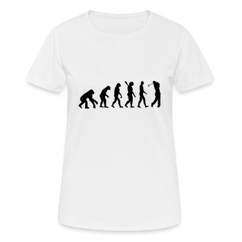Golf Golfing Golfing b - Women's Breathable T-Shirt - white - Front - AI Model Female 172 dark (172cm)