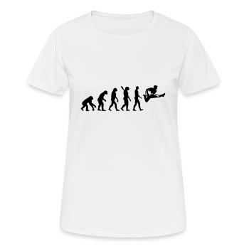 Gitarre - Frauen T-Shirt atmungsaktiv - Weiß - Vorne - AI Model Female 172 dark (172cm)