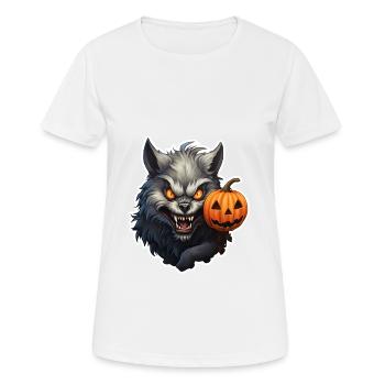 Halloween Wewolf - Women's Breathable T-Shirt - white - Front - AI Model Female 172 dark (172cm)