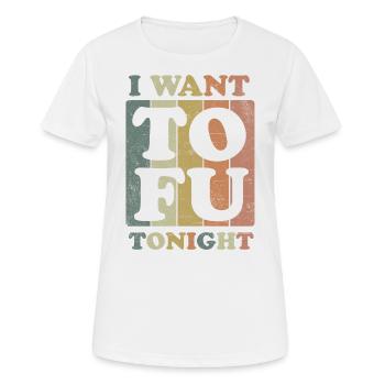 Millésime de tofu - T-shirt respirant Femme - blanc - Devant - AI Model Female 172 dark (172cm)