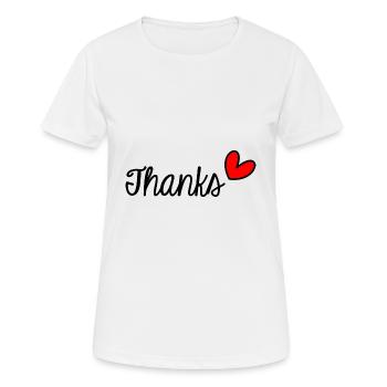 VIELEN DANK. DANKE. VIELEN DANK. JAHRESTAG. GEBURT. - Frauen T-Shirt atmungsaktiv - Weiß - Vorne - AI Model Female 172 dark (172cm)