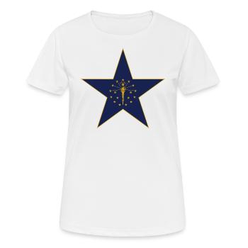 Indiana Fan T-Shirt – Montrez votre fierté ! - T-shirt respirant Femme - blanc - Devant - AI Model Female 172 dark (172cm)