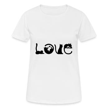 Promettre - T-shirt respirant Femme - blanc - Devant - AI Model Female 172 dark (172cm)
