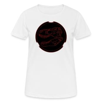 Tyrannosaurus Rex Fossil - Frauen T-Shirt atmungsaktiv - Weiß - Vorne - AI Model Female 172 dark (172cm)