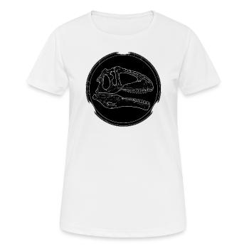 Giganotosaurus Fossil - Frauen T-Shirt atmungsaktiv - Weiß - Vorne - AI Model Female 172 dark (172cm)