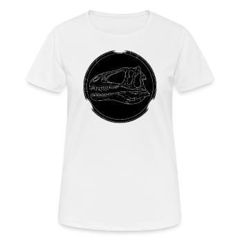 Acrocanthosaurus fossil skull - Women's Breathable T-Shirt - white - Front - AI Model Female 172 dark (172cm)