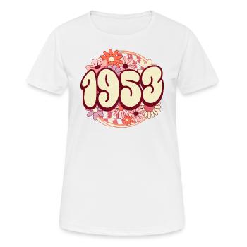 Birthday Party Woman 1953 70 Years Anniversary - Women's Breathable T-Shirt - white - Front - AI Model Female 172 dark (172cm)