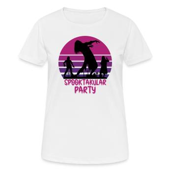 Spuk-Party - Frauen T-Shirt atmungsaktiv - Weiß - Vorne - AI Model Female 172 dark (172cm)