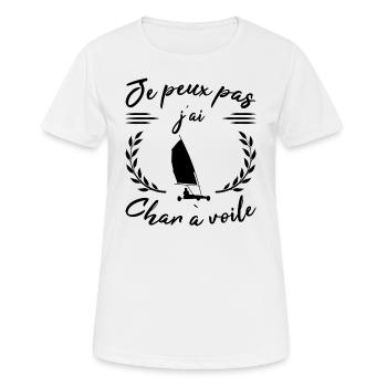 Ich kann nicht Ich habe Sandsegeln Geschenk Sport Humor - Frauen T-Shirt atmungsaktiv - Weiß - Vorne - AI Model Female 172 dark (172cm)