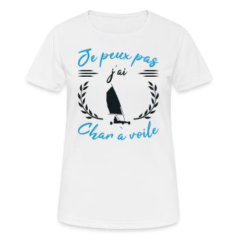 Ich kann nicht Ich habe Sandsegeln Geschenk Sport Humor - Frauen T-Shirt atmungsaktiv - Weiß - Vorne - AI Model Female 172 dark (172cm)