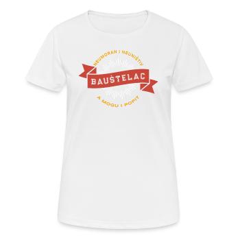 Baustelac Bauarbeiter T-Shirt I Balkan Collection - T-shirt respirant Femme - blanc - Devant - AI Model Female 172 dark (172cm)