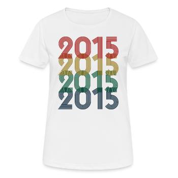 Cool Retro 2015, 8 Years Old, 8th Birthday Kids - Women's Breathable T-Shirt - white - Front - AI Model Female 172 dark (172cm)