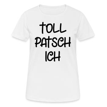 Tollpatsch Ich tollpatschig lustig tollpatschich - Frauen T-Shirt atmungsaktiv - Weiß - Vorne - AI Model Female 172 dark (172cm)