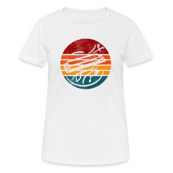 Blues Harp - Frauen T-Shirt atmungsaktiv - Weiß - Vorne - AI Model Female 172 dark (172cm)