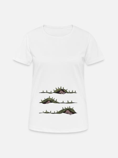 schlafende Bären - Frauen T-Shirt atmungsaktiv - Weiß