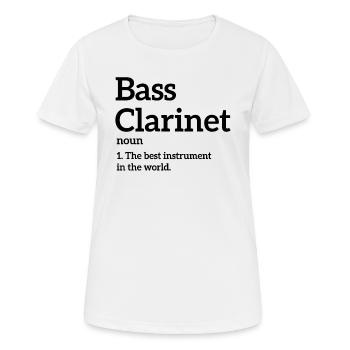 Definition Bassklarinette - Frauen T-Shirt atmungsaktiv - Weiß - Vorne - AI Model Female 172 dark (172cm)