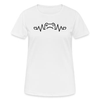 Geschenke für Gamer, die Fans von Videospielen, Gaming - Frauen T-Shirt atmungsaktiv - Weiß - Vorne - AI Model Female 172 dark (172cm)
