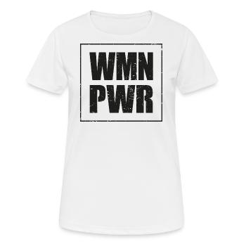 Woman Power Starke Frauen - Frauen T-Shirt atmungsaktiv - Weiß - Vorne - AI Model Female 172 dark (172cm)