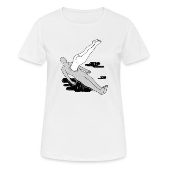 Hals über Kopf - Frauen T-Shirt atmungsaktiv - Weiß - Vorne - AI Model Female 172 dark (172cm)