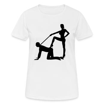 mariage baccalauréat mariage baccalauréat esclave - T-shirt respirant Femme - blanc - Devant - AI Model Female 172 dark (172cm)