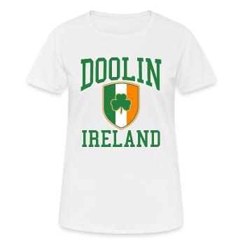 Dublin - Frauen T-Shirt atmungsaktiv - Weiß - Vorne - AI Model Female 172 dark (172cm)