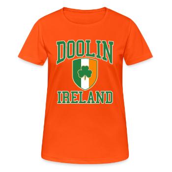 Dublin - T-shirt respirant Femme - orange néon - Devant - AI Model Female 172 dark (172cm)