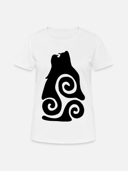 Wolf Tribal Heulen - Frauen T-Shirt atmungsaktiv - Weiß