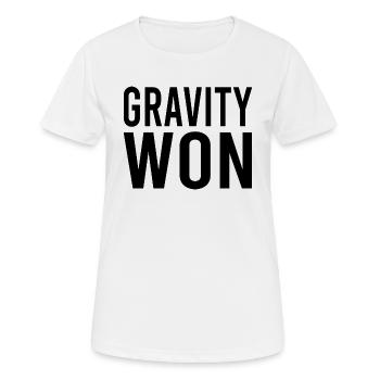 Gravité Gagné Fracture Bras Jambe Os Se Rétablir - T-shirt respirant Femme - blanc - Devant - AI Model Female 172 dark (172cm)