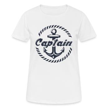 Capitaine - T-shirt respirant Femme - blanc - Devant - AI Model Female 172 dark (172cm)