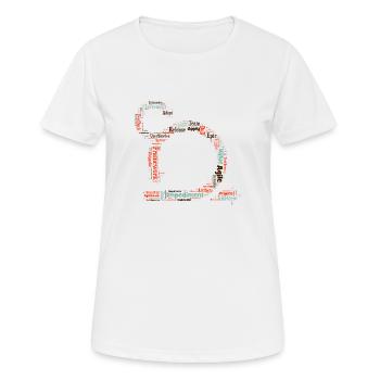 Cloud Agile Project Management - T-shirt respirant Femme - blanc - Devant - AI Model Female 172 dark (172cm)