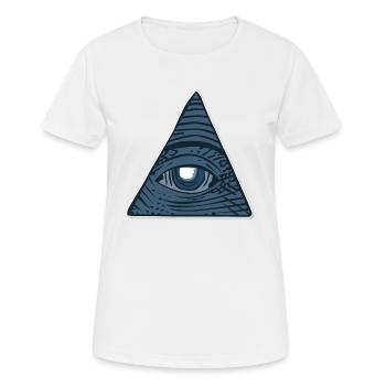 Illuminati - T-shirt respirant Femme - blanc - Devant - AI Model Female 172 dark (172cm)