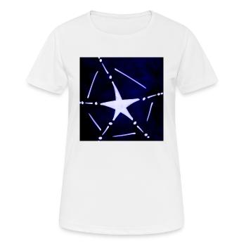 BLAUER AUFERSTEHUNGSSTERN - Frauen T-Shirt atmungsaktiv - Weiß - Vorne - AI Model Female 172 dark (172cm)