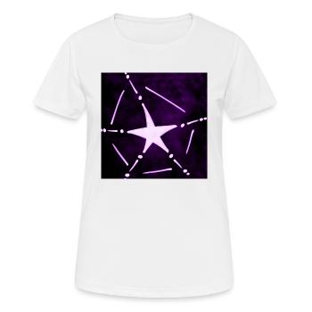 ÉTOILE POURPRE DE LA RÉSURRECTION - T-shirt respirant Femme - blanc - Devant - AI Model Female 172 dark (172cm)