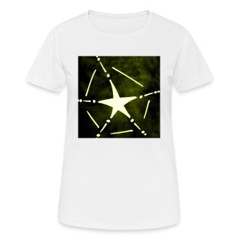 GELBER AUFERSTEHUNGSSTERN - Frauen T-Shirt atmungsaktiv - Weiß - Vorne - AI Model Female 172 dark (172cm)