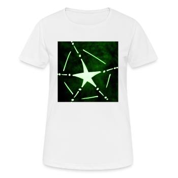 GREEN RESURRECTION STAR - Women's Breathable T-Shirt - white - Front - AI Model Female 172 dark (172cm)