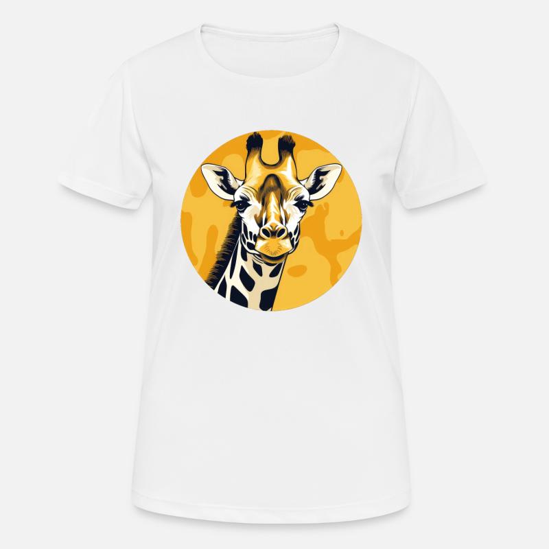 Giraffe - Women's Breathable T-Shirt - white