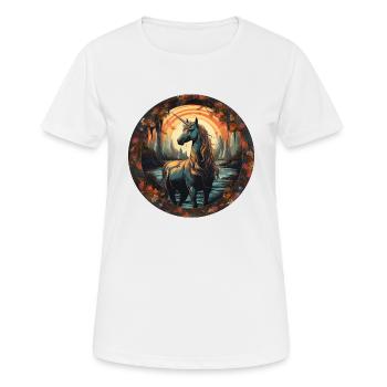 Licorne - T-shirt respirant Femme - blanc - Devant - AI Model Female 172 dark (172cm)