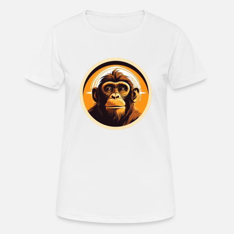 Monkey - Women's Breathable T-Shirt - white