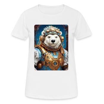 Steampunk Ice Bear 1.6 - Women's Breathable T-Shirt - white - Front - AI Model Female 172 dark (172cm)