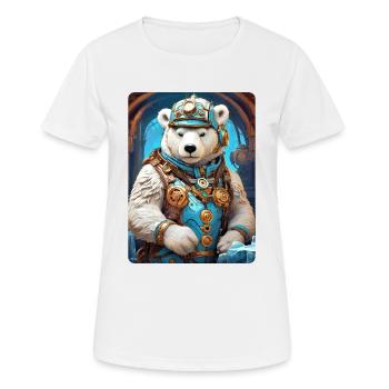 Steampunk Ice Bear 1.2 - Women's Breathable T-Shirt - white - Front - AI Model Female 172 dark (172cm)