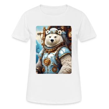 Steampunk Ice Bear 1.18 - Women's Breathable T-Shirt - white - Front - AI Model Female 172 dark (172cm)