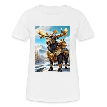 Steampunk Winter Wonderland orignal 1.1 - T-shirt respirant Femme - blanc - Devant - AI Model Female 172 dark (172cm)
