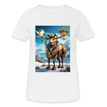 Steampunk Winter Wonderland orignal 1.5 - T-shirt respirant Femme - blanc - Devant - AI Model Female 172 dark (172cm)