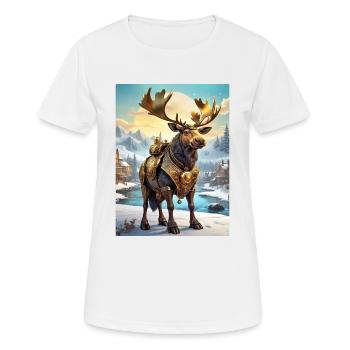 Steampunk Winter Wonderland orignal 1.6 - T-shirt respirant Femme - blanc - Devant - AI Model Female 172 dark (172cm)