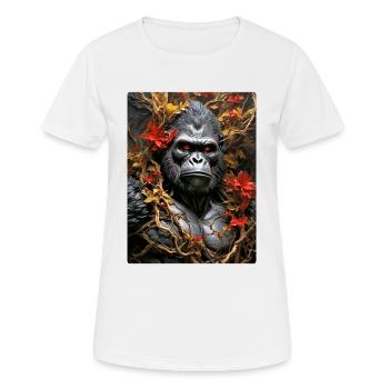 Spooky Plants Gorilla 1.4 - Women's Breathable T-Shirt - white - Front - AI Model Female 172 dark (172cm)