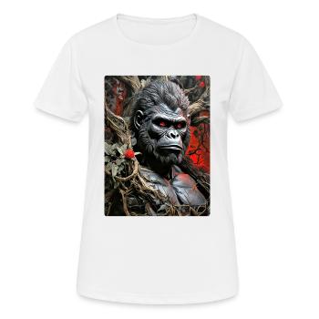 Spooky Plants Gorilla 1.2 - Women's Breathable T-Shirt - white - Front - AI Model Female 172 dark (172cm)