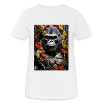 Spooky Plants Gorilla 1.1 - Women's Breathable T-Shirt - white - Front - AI Model Female 172 dark (172cm)